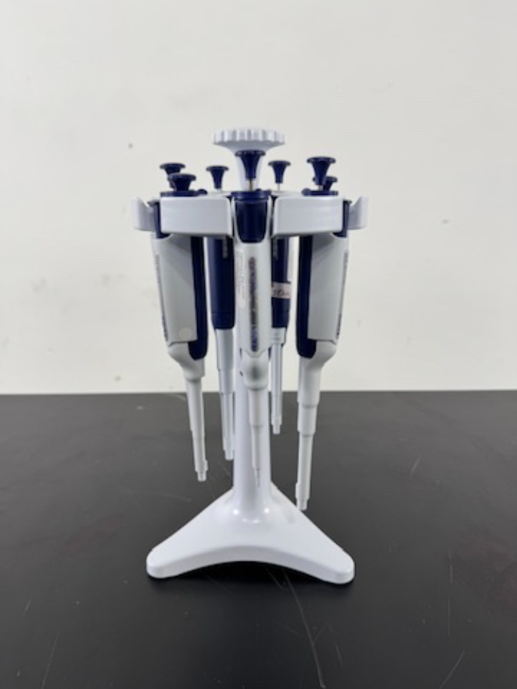 Image of Rainin Pipet-Lite XLS Single Channel Pipettes w/Stand - Quantity 7
